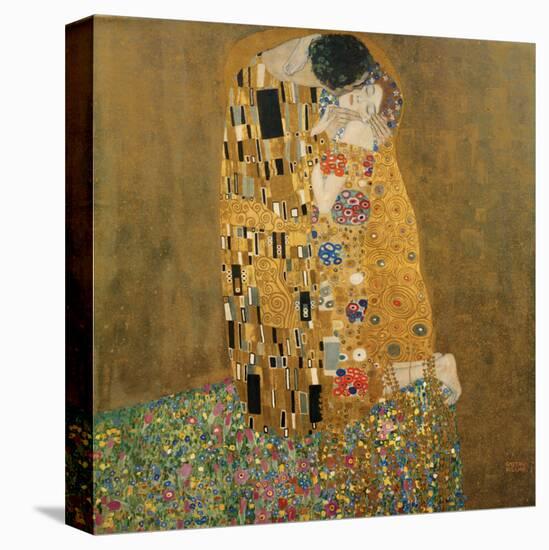 The Kiss, c.1907-Gustav Klimt-Stretched Canvas