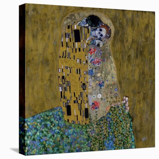 The Kiss (Skelly Lovers)-Marie Marfia Fine Art-Premier Image Canvas