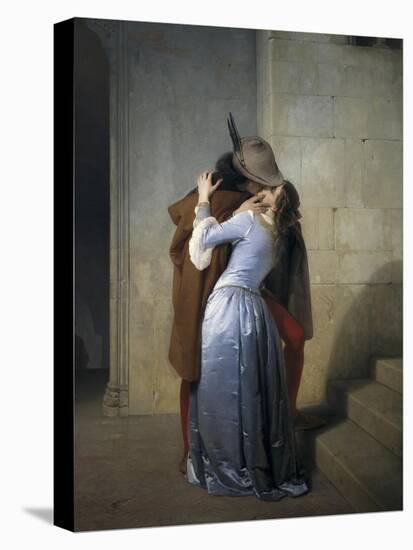 The Kiss-Francesco Hayez-Stretched Canvas