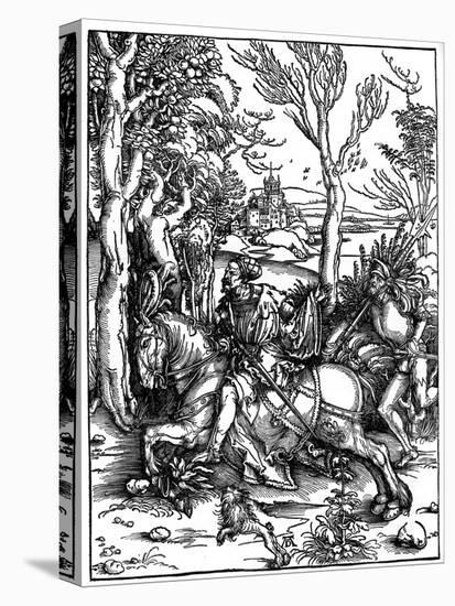 The Knight and the Landsknecht (Soldier Servan), 1497-1498-Albrecht Durer-Premier Image Canvas