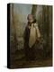 The Knitting Shepherdess, 1856-57-Jean-Francois Millet-Premier Image Canvas