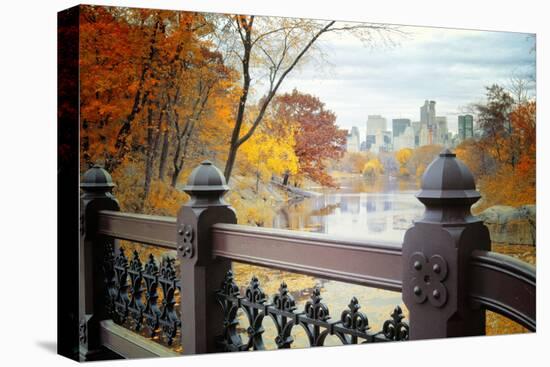 The Lake in Central Park, Manhattan, New York City-Sabine Jacobs-Premier Image Canvas