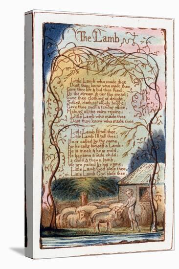 The Lamb, Illustration from 'Songs of Innocence and of Experience', C1770-1820-William Blake-Premier Image Canvas