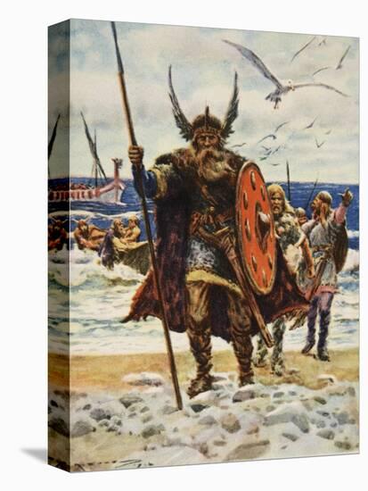 The Landing of the Vikings-Arthur C. Michael-Premier Image Canvas