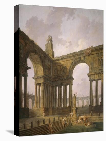 The Landing Place, 1787-88-Hubert Robert-Premier Image Canvas