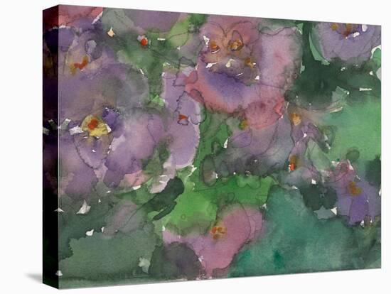 The Language of Violets I-Samuel Dixon-Stretched Canvas