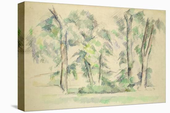 The Large Trees at Jas de Bouffan, c.1885-87-Paul Cézanne-Premier Image Canvas