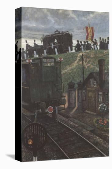 The Last Coach-Hans Baluschek-Stretched Canvas