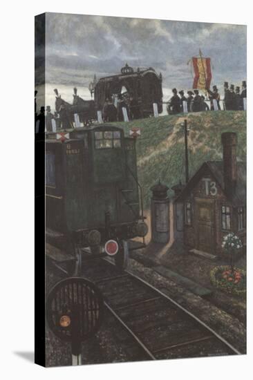 The Last Coach-Hans Baluschek-Stretched Canvas