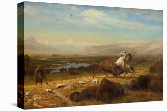 The Last of the Buffalo, 1888-Albert Bierstadt-Stretched Canvas