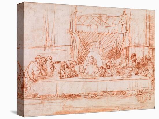 The Last Supper, after Leonardo da Vinci, 1634-35-Rembrandt Harmensz. van Rijn-Premier Image Canvas