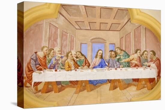 The Last Supper in Saint-Nicolas de Veroce church, Haute Savoie, France-Godong-Premier Image Canvas