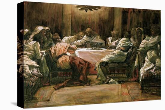 The Last Supper. Judas Dipping His Hand in the Dish-James Tissot-Premier Image Canvas