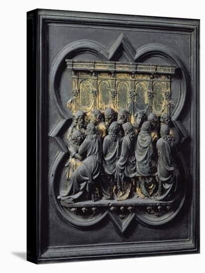 The Last Supper, Twelfth Panel of the North Doors of the Baptistery of San Giovanni, 1203-24-Lorenzo Ghiberti-Premier Image Canvas