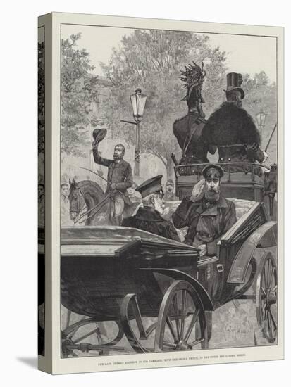 The Late German Emperor in His Carriage, with the Crown Prince, in the Unter Den Linden, Berlin-Richard Caton Woodville II-Premier Image Canvas