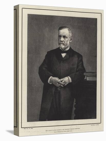 The Late M Louis Pasteur, the Eminent French Scientist-null-Premier Image Canvas