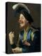 The Laughing Violinist, 1624-Gerrit van Honthorst-Premier Image Canvas