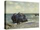 The Laugland Bay, Rock, 1897-Alfred Sisley-Premier Image Canvas