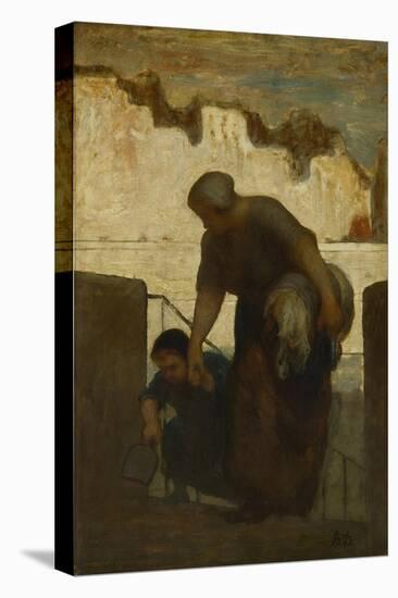 The Laundress, Ca 1863-Honoré Daumier-Premier Image Canvas