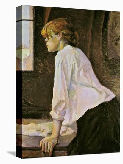 The Laundress (La Blanchisseuse)-Henri de Toulouse-Lautrec-Premier Image Canvas