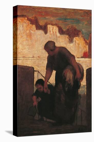 The Laundress-Honoré Daumier-Premier Image Canvas