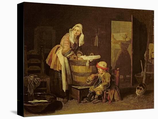 The Laundress-Jean-Baptiste Simeon Chardin-Premier Image Canvas
