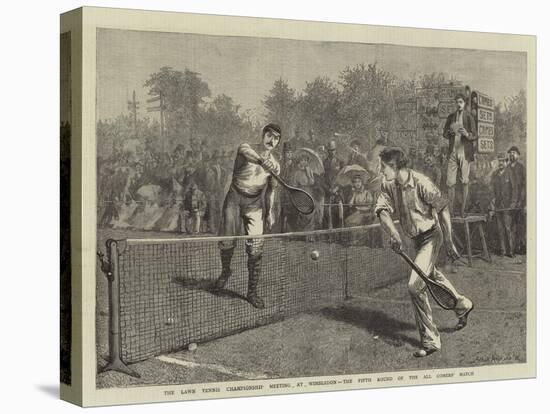 The Lawn Tennis Championship Meeting at Wimbledon, the Fifth Round of the All Comers' Match-Arthur Hopkins-Premier Image Canvas