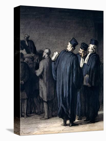 The Lawyers, 1870-75-Honore Daumier-Premier Image Canvas