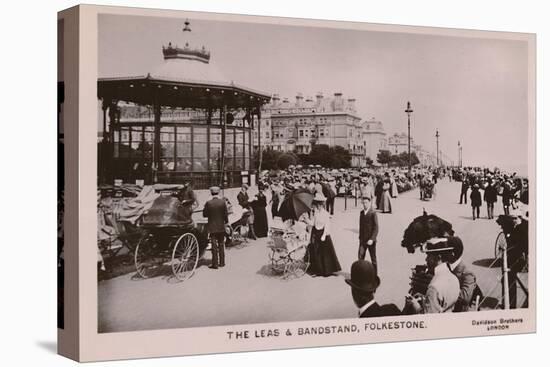 'The Leas & Bandstand, Folkestone', late 19th-early 20th century-Unknown-Premier Image Canvas