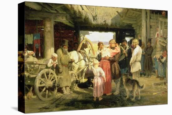 The Leave-Taking of the New Recruit, 1879-Ilya Efimovich Repin-Premier Image Canvas