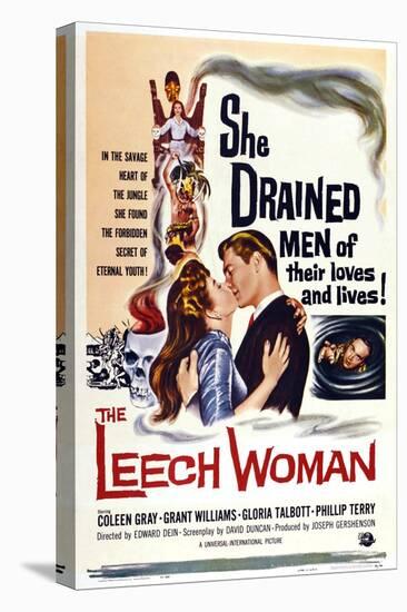 The Leech Woman, from Left: Coleen Gray, Grant Williams, 1960-null-Stretched Canvas