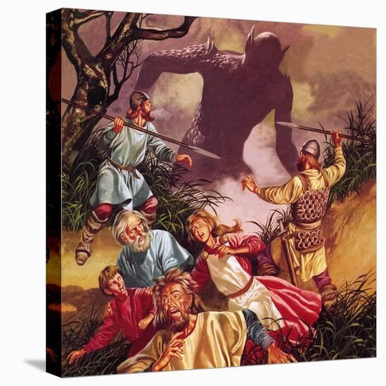 The Legend of Beowulf: Grendel -- Terror from the Marshes-Ron Embleton-Premier Image Canvas