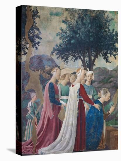 The Legend of the Cross, Adoration of the Holy Wood and Meeting of Solomon and Queen of Sheba-Piero della Francesca-Premier Image Canvas