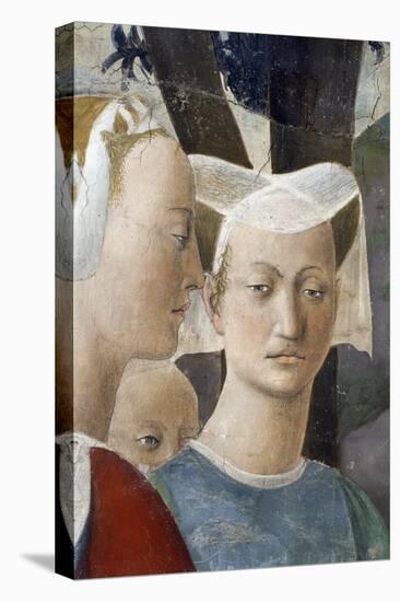 The Legend of the True Cross, the Queen of Sheba Worshipping the Wood of the Cross-Piero della Francesca-Premier Image Canvas