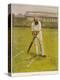The Legendary Cricketer, Dr. W.G. Grace Poised with His Bat-null-Premier Image Canvas
