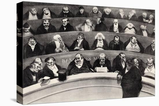 The Legislative Belly, 1834-Honore Daumier-Premier Image Canvas