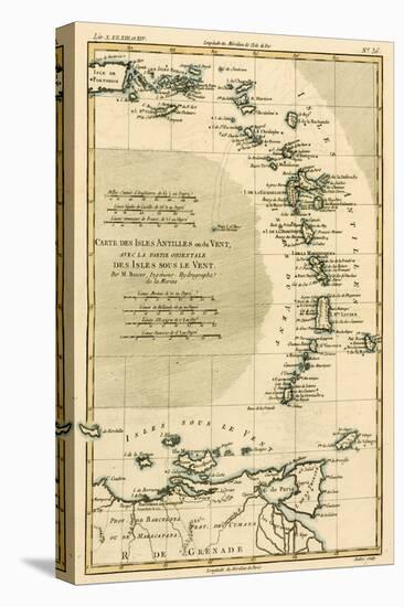 The Lesser Antilles or the Windward Islands, with the Eastern Part of the Leeward Islands, from…-Charles Marie Rigobert Bonne-Premier Image Canvas