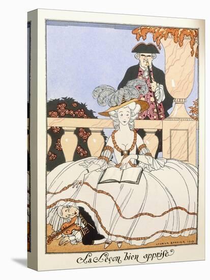 The Lesson Well Learned, 1919-Georges Barbier-Premier Image Canvas