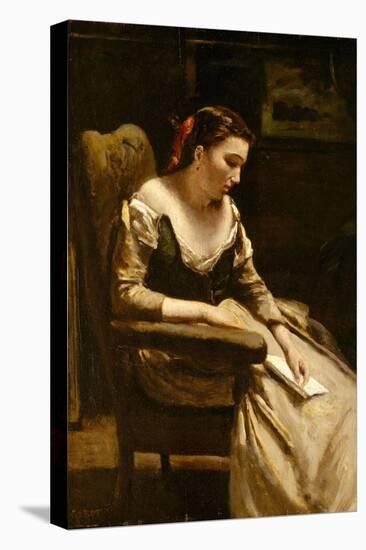 The Letter, c.1865-Jean Baptiste Camille Corot-Premier Image Canvas