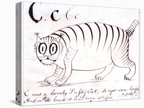 The Letter C of the Alphabet, c.1880 Pen and Indian Ink-Edward Lear-Premier Image Canvas