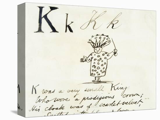 The Letter K of the Alphabet, c.1880 Pen and Indian Ink-Edward Lear-Premier Image Canvas