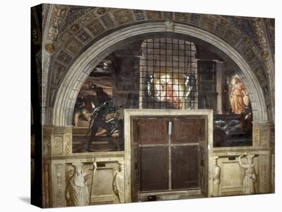 The Liberation of Saint Peter, Stanza Di Eliodoro, 1514-Raphael-Premier Image Canvas