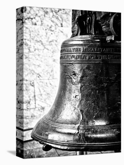 The Liberty Bell, Philadelphia, Pennsylvania, US, White Frame, Full Size Photography-Philippe Hugonnard-Stretched Canvas