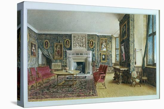 The Library, Hardwick, 1828-William Henry Hunt-Premier Image Canvas