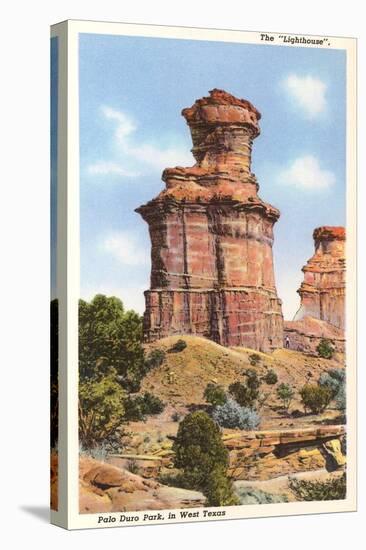The Lighthouse Rock, Palo Duro Park, Texas-null-Stretched Canvas