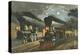 The Lightning Express Trains, 1863-Currier & Ives-Premier Image Canvas