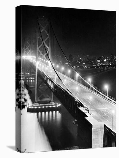 The Lights of Downtown San Francisco Twinkle Across the Bay-null-Premier Image Canvas
