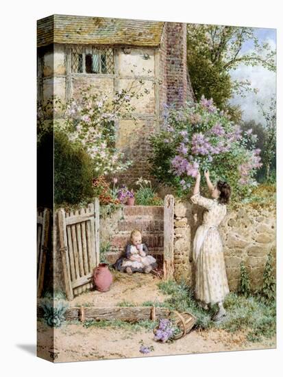 The Lilac Cottage-Myles Birket Foster-Premier Image Canvas