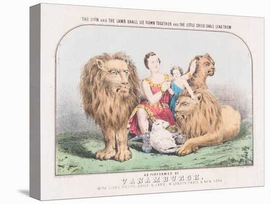 The Lion and the Lamb Shall Lie Down Together and The Little Child Shall Lead Them, c.1840-T. W. Strong-Premier Image Canvas