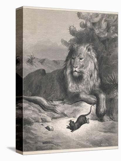 The Lion and the Mouse-Gustave Doré-Premier Image Canvas